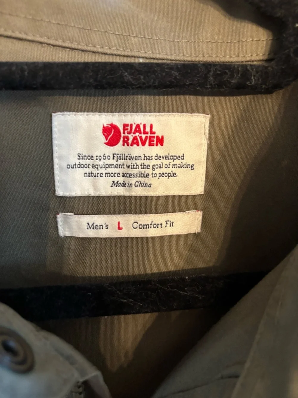 Fjallraven G-1000 Canvas Full Zip Utility Shirt Jacket Olive Men's Size Small L - Picture 3 of 6